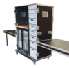 Hospitality Flight Case with Euro Containers and Double Fridge